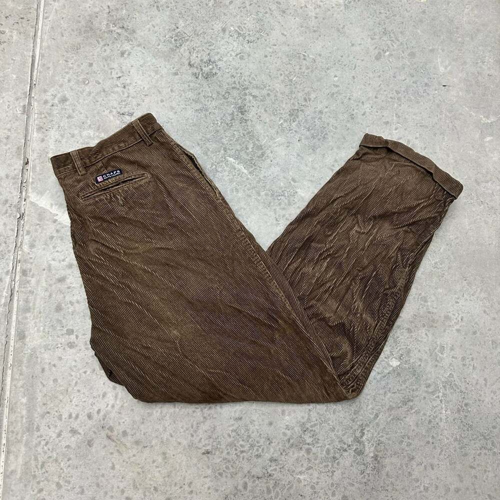 Chaps Ralph Lauren Brown Corduroy Pants - Size 40x34”
